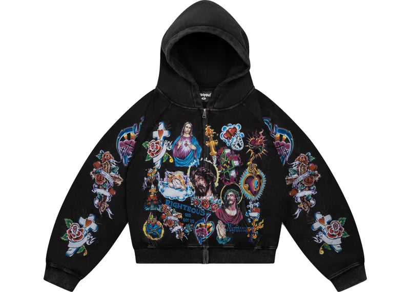 Righteous Zip Up (Black)