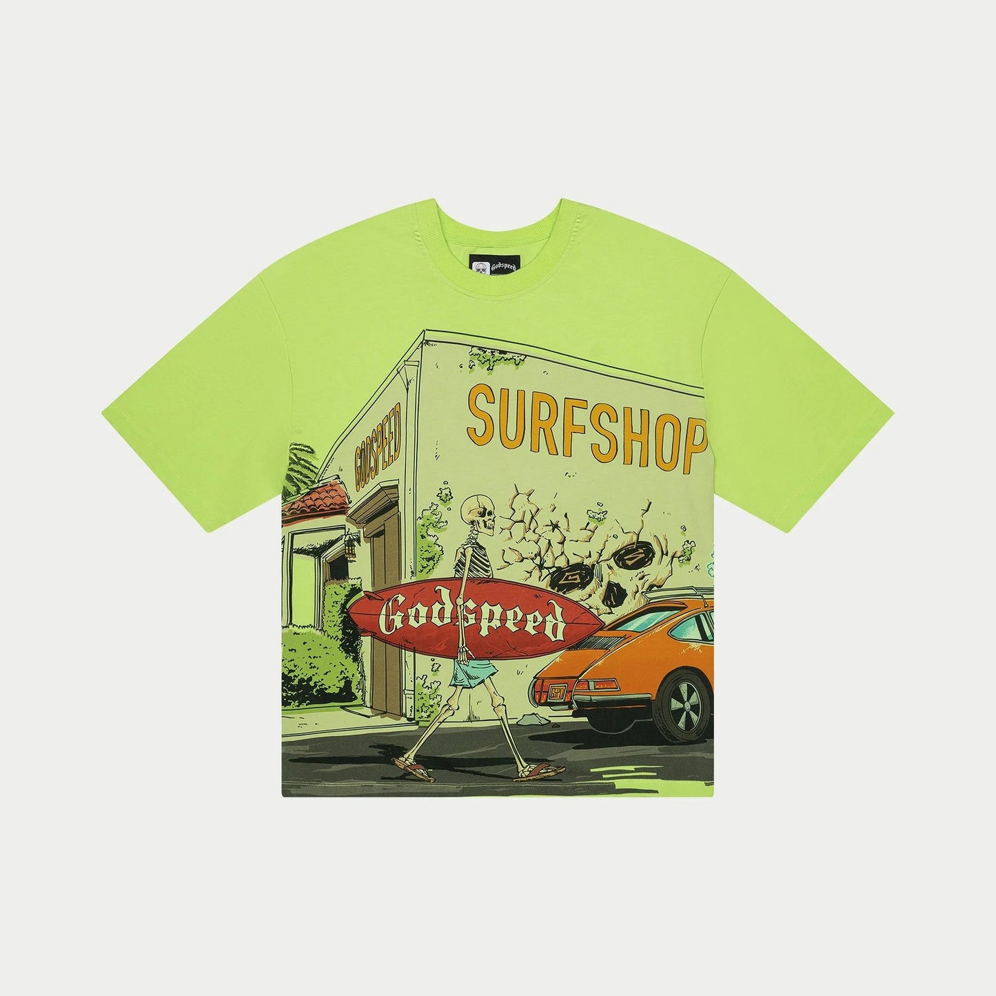 Godspeed Surf Shop Tee (Lime)