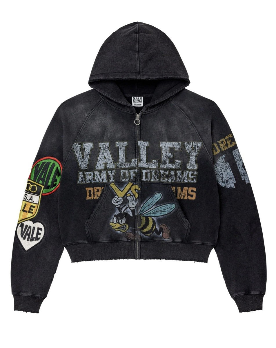 Vale Forever Armor Zip Up Hoodie (Black)