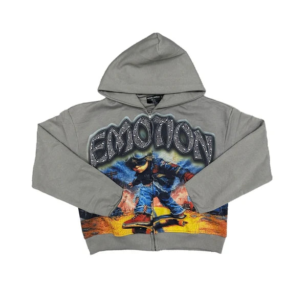 Mixed Emotion "Last Ride" Rhinestone Hoodie