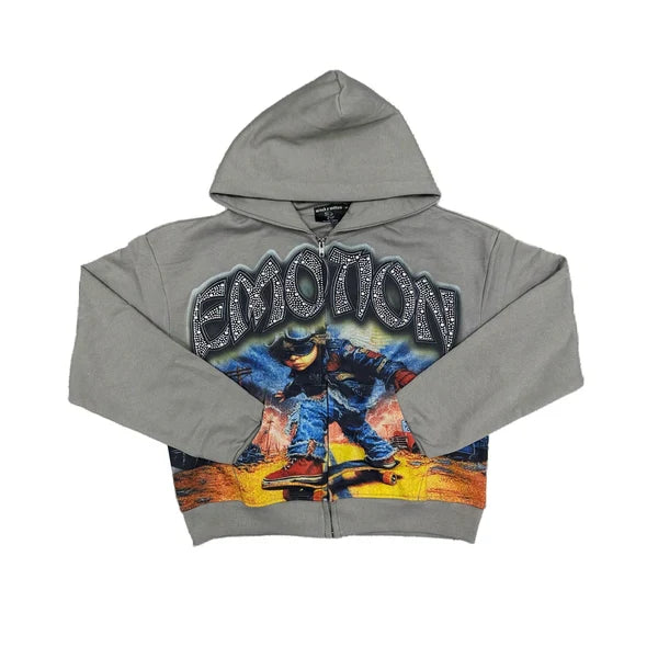 Mixed Emotion "Last Ride" Rhinestone Hoodie