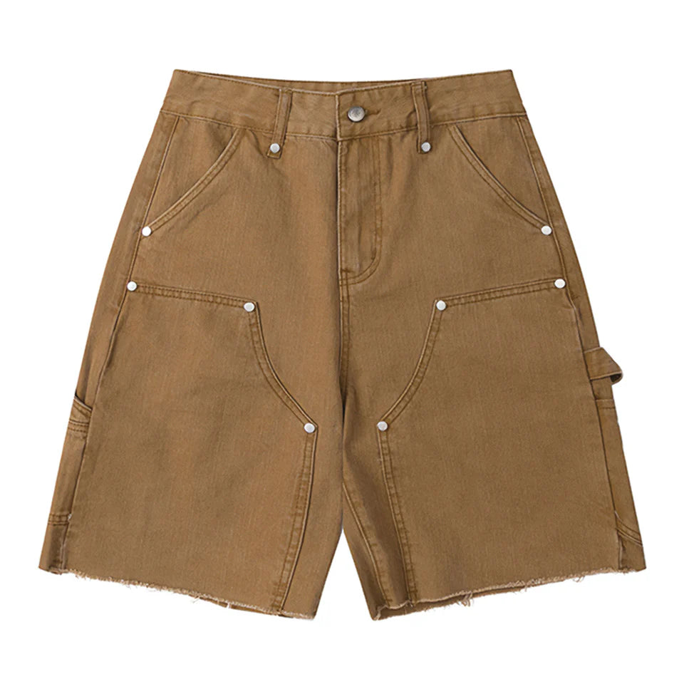 Attere Foundry Double Knee Shorts (Khaki)