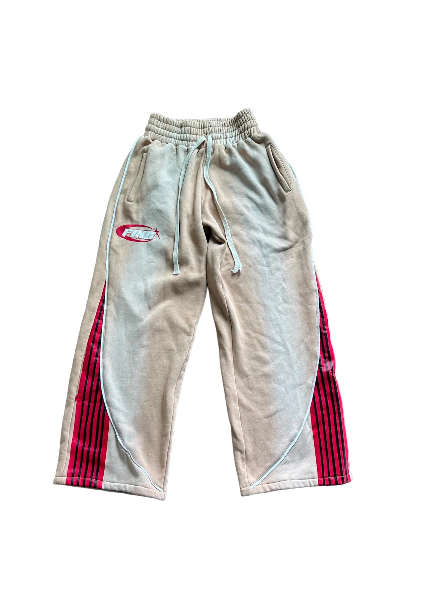 FINE BRITCHES SWEATPANTS (CREAM/RED)