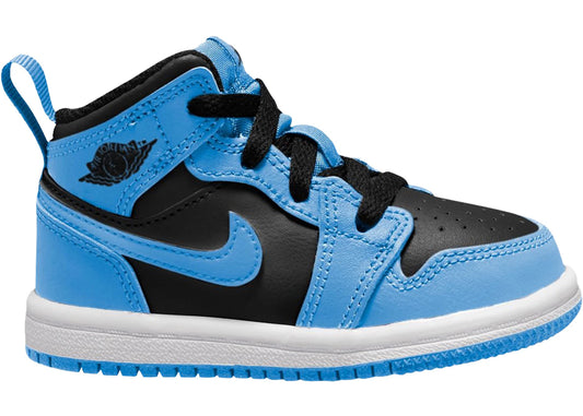 Jordan 1 Mid University Blue Black (TD)