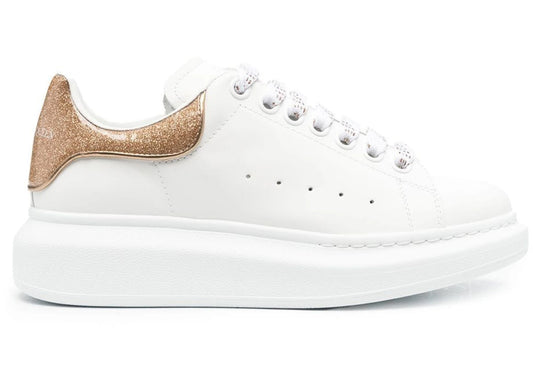 Alexander McQueen Oversized White Rose Gold Glitter (Women's)