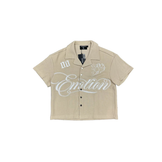 Mixed Emotion Signature Button Up (Cream)