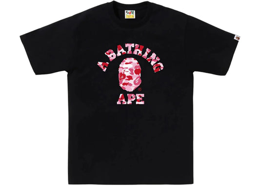 BAPE ABC Camo College Tee (FW25) Black/Pink