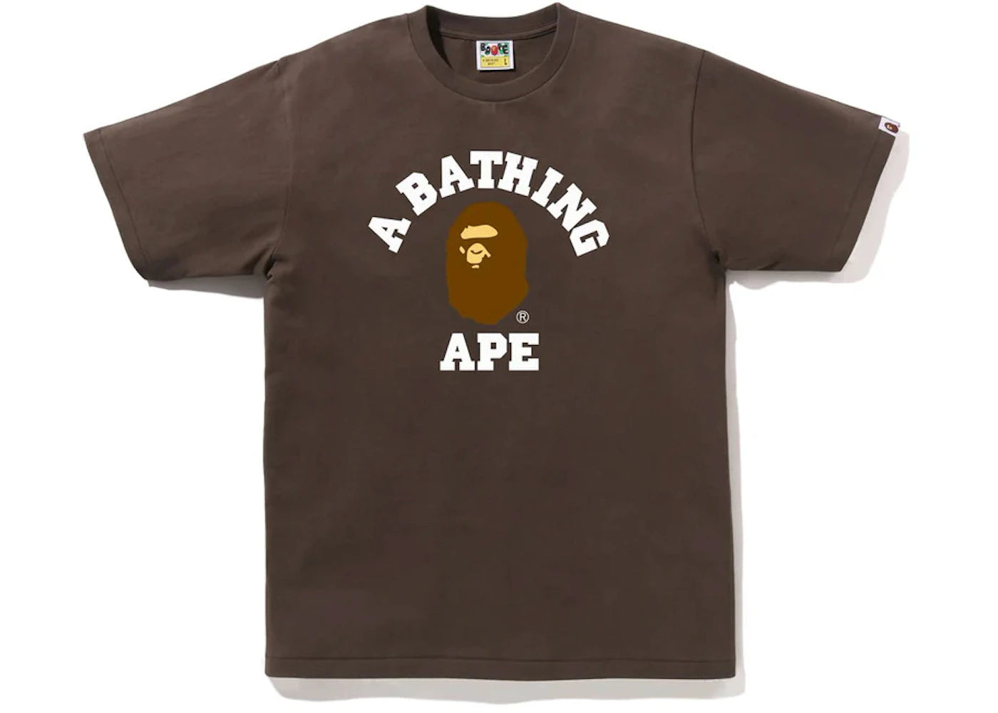 BAPE College Tee Brown