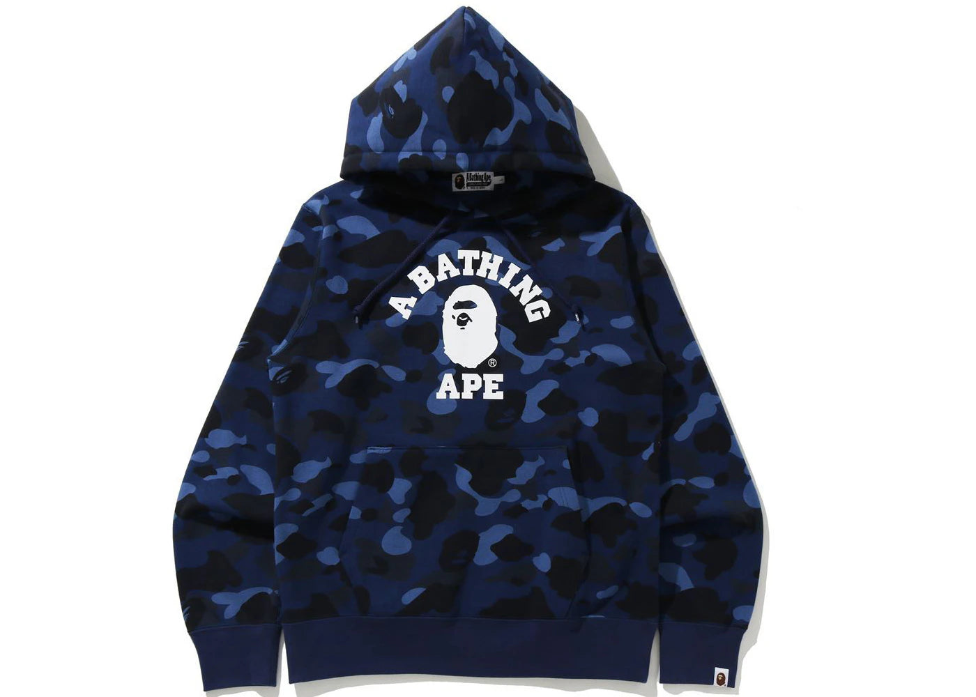 BAPE Color Camo College Pullover Hoodie (SS21) Blue
