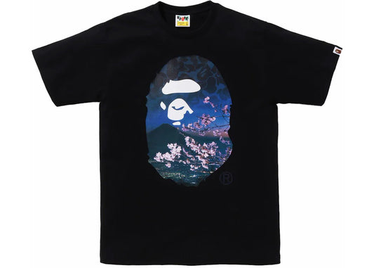 BAPE Sakura Photo Ape Head #2 Tee (SS24) Black