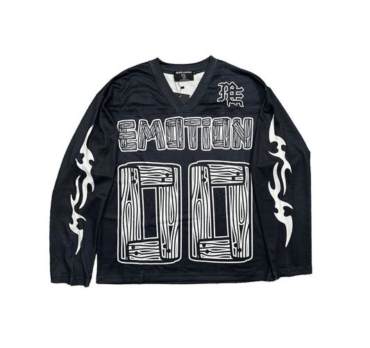 MIXED EMOTIONS - LIGHTING LONG SLEEVE BLACK JERSEY