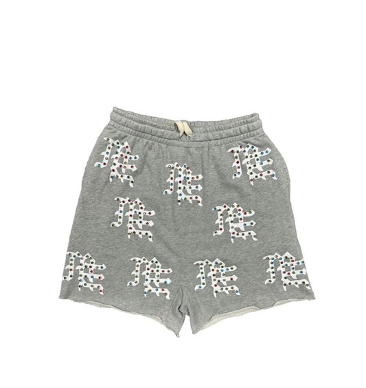 Mixed Emotion "ME" Logo Shorts (Grey)