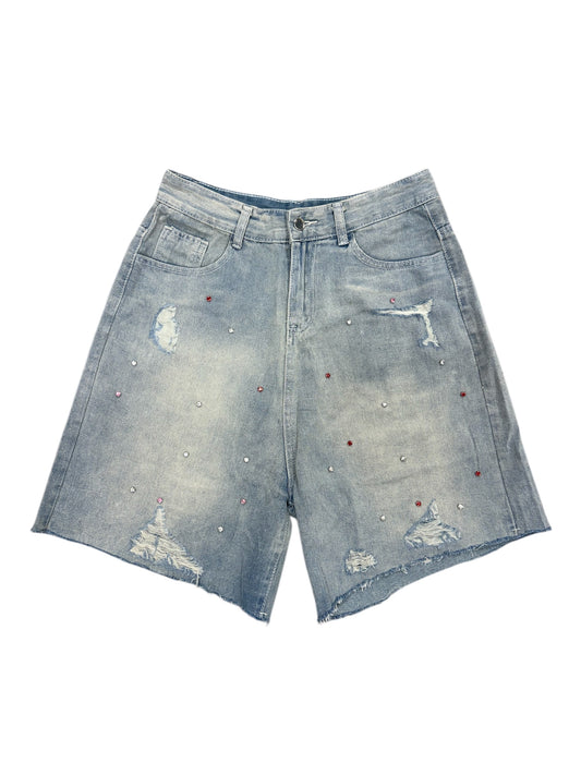 Attere Crystal Rivet Short