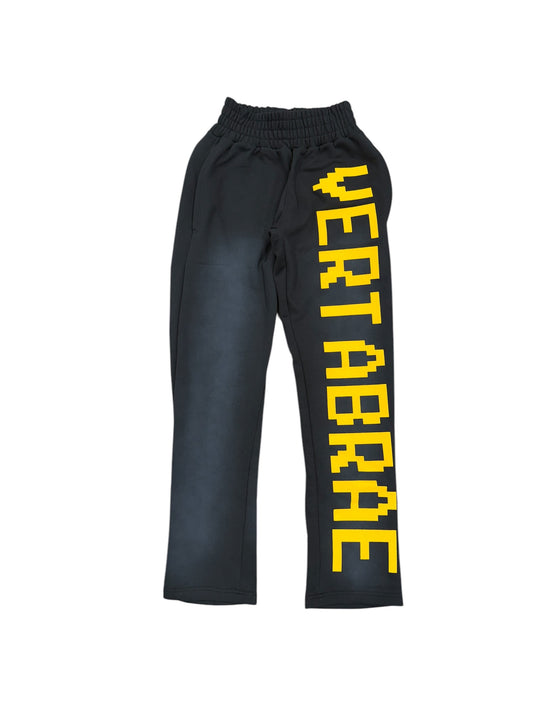 Vertabrae Sweatpants Washed Black/Gold