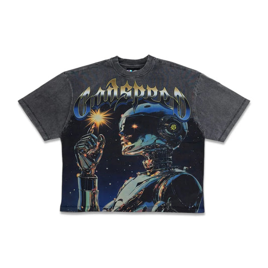 GodSpeed Robot Sun Tee (Grey Wash)