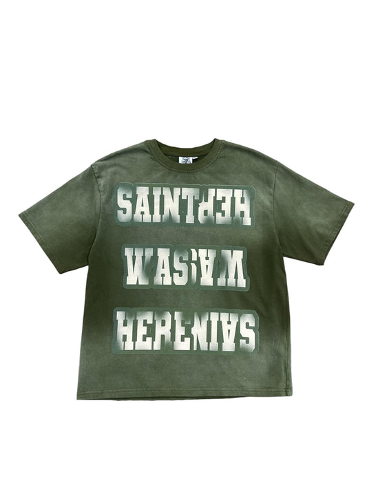 Saint Vanity Saint Was Here Green Tee