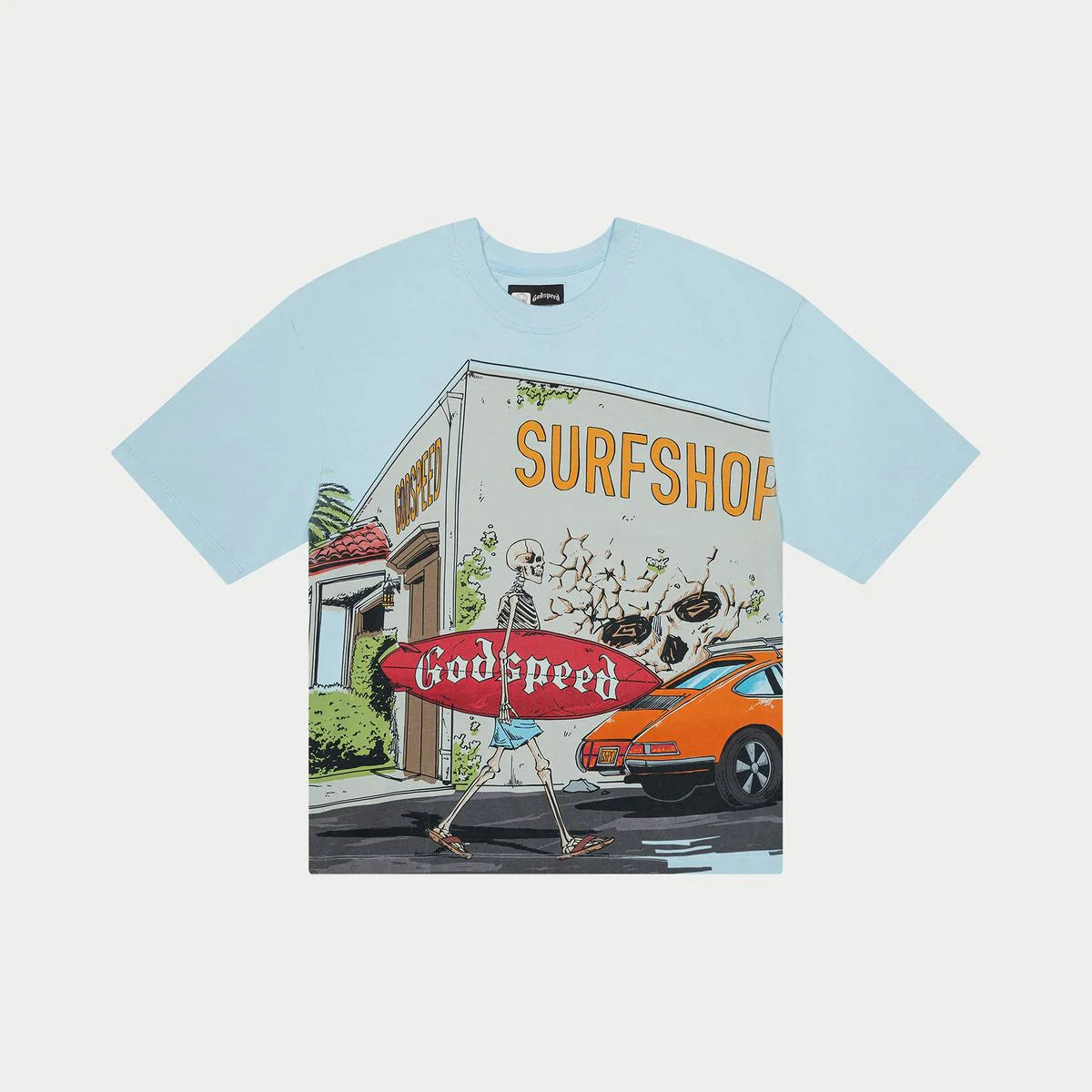 Godspeed Surf Shop Tee (Baby Blue)