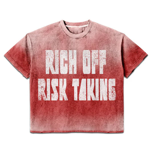 Prestige Rich Off Risk Taking Tee (Red)