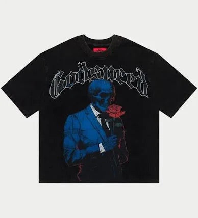 GodSpeed Smell The Roses Tee Black