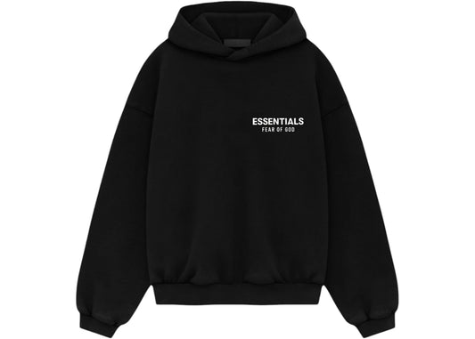 Fear of God Essentials Kids Fleece Hoodie (FW24) Black