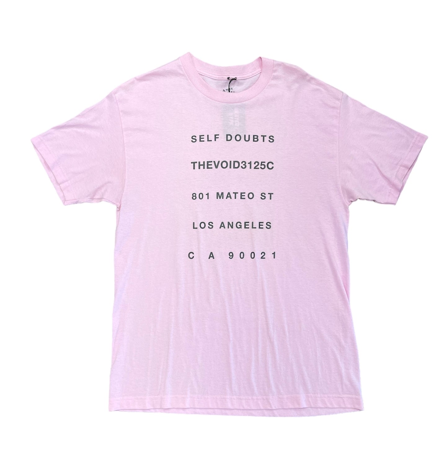 Anti Social Self Doubt Tee Pink