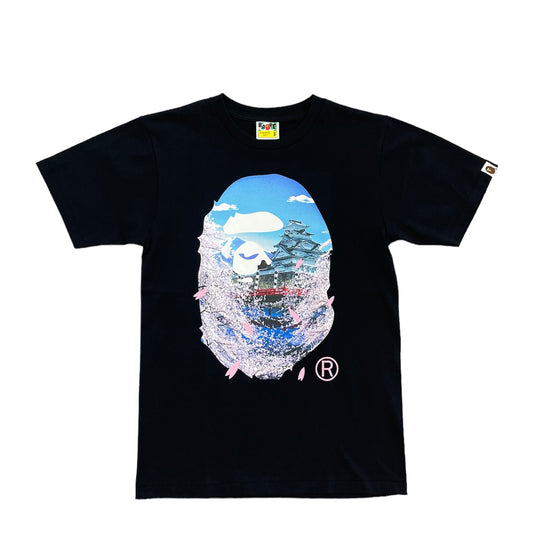 BAPE Sakura Japan Ape Head Tee Black