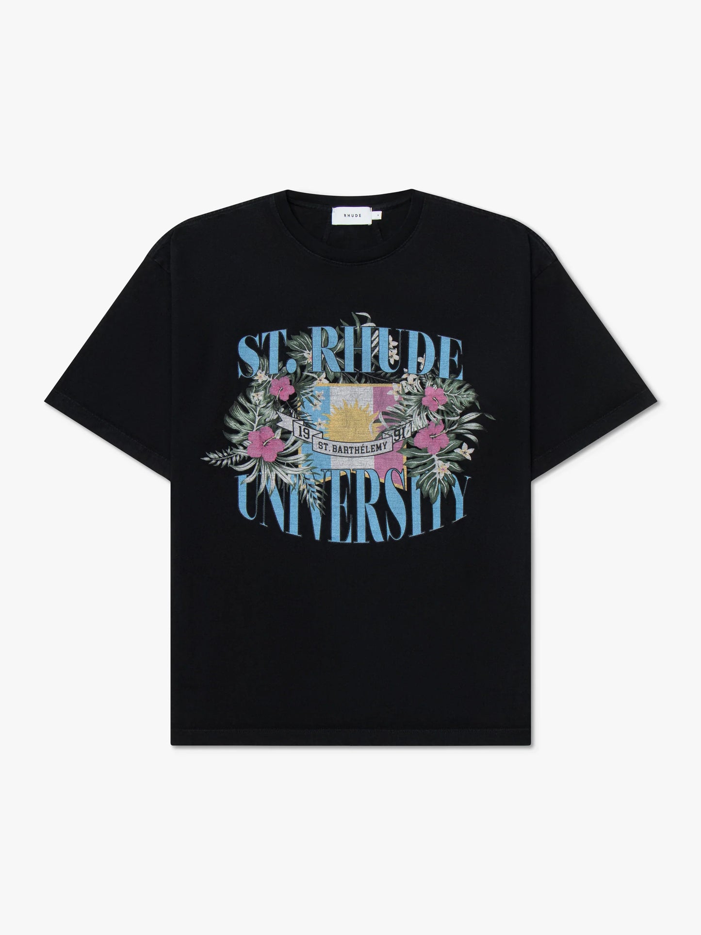 St Rhude University Tee VTG Black