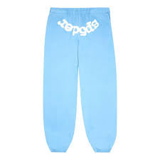 Sp5der Sky Blue Sweatpants