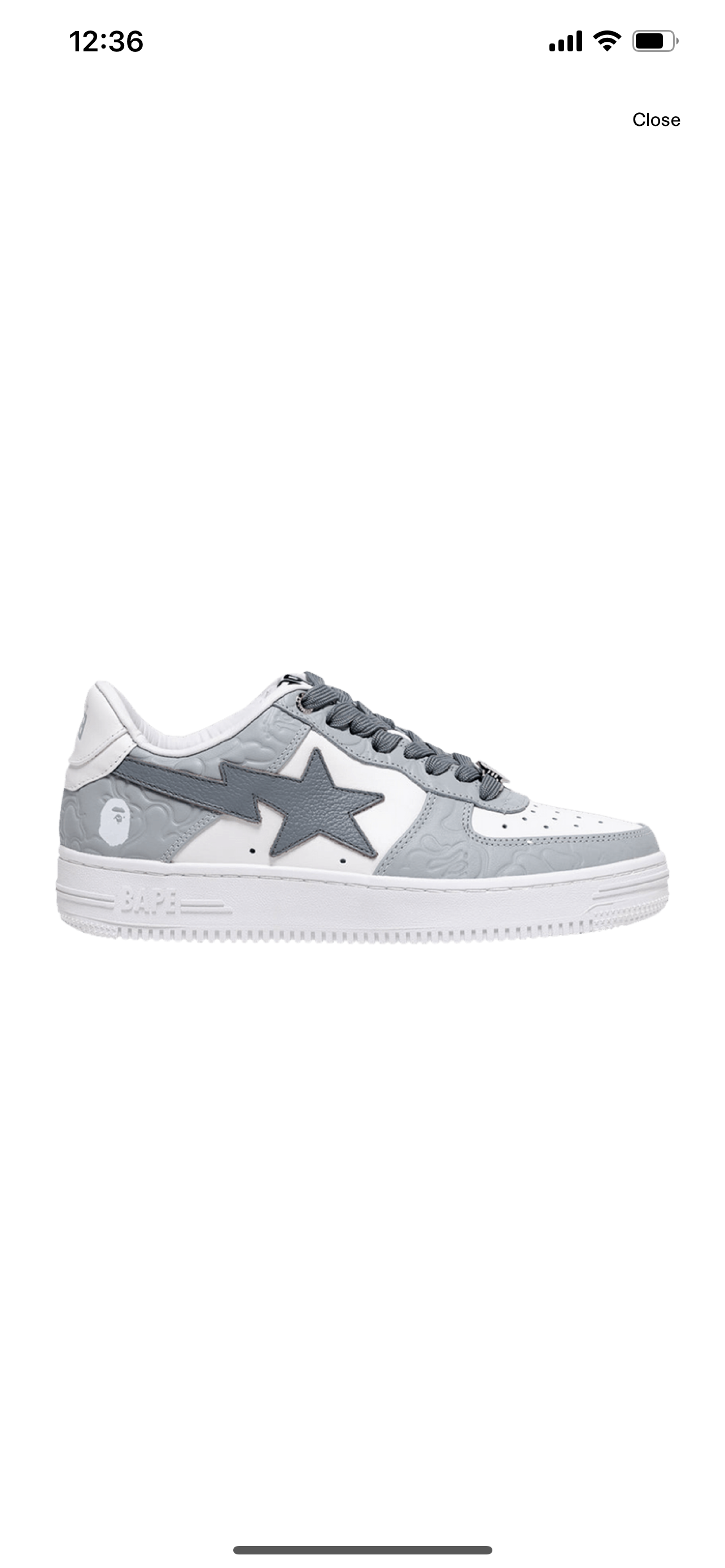 A Bathing Ape Bape Sta #4 M1 Grey