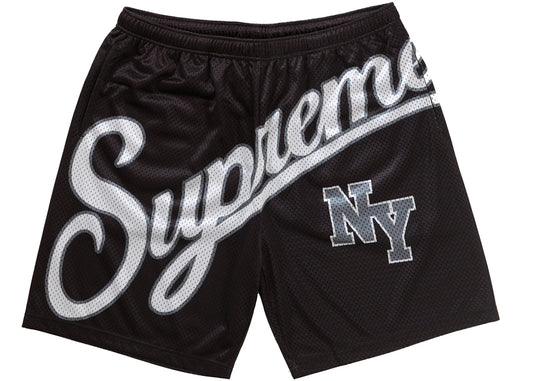 Supreme Big Script Mesh Short Black