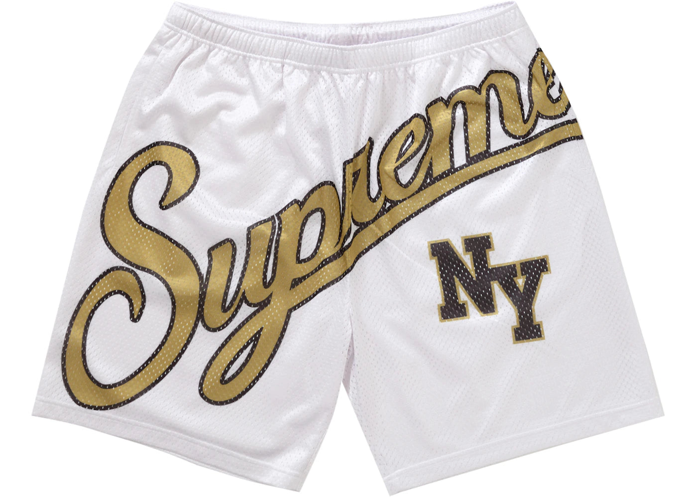 Supreme Big Script Mesh Short White