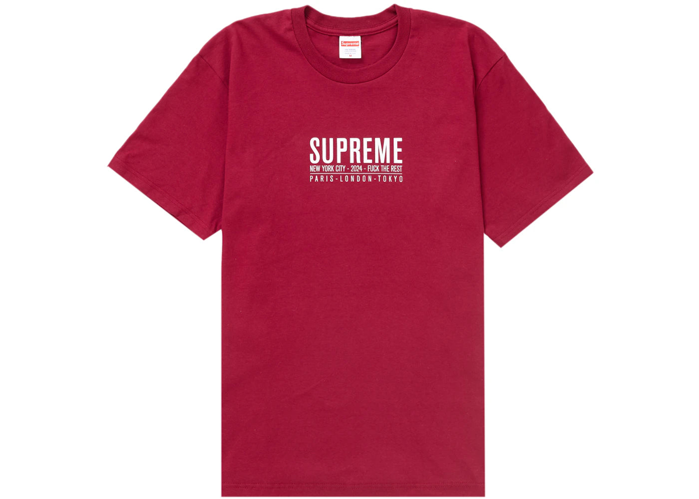 Supreme Paris Tee Cardinal