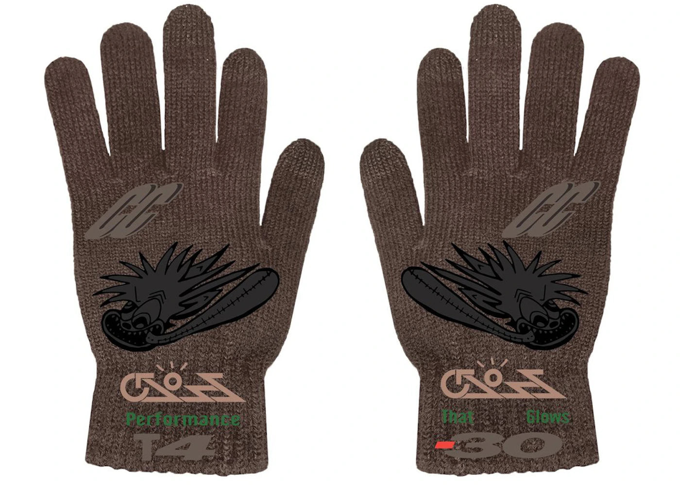 Travis Scott Cactus Jack Cross Gloves Brown