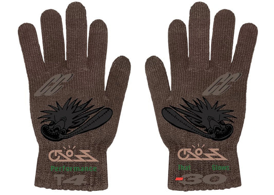 Travis Scott Cactus Jack Cross Gloves Brown