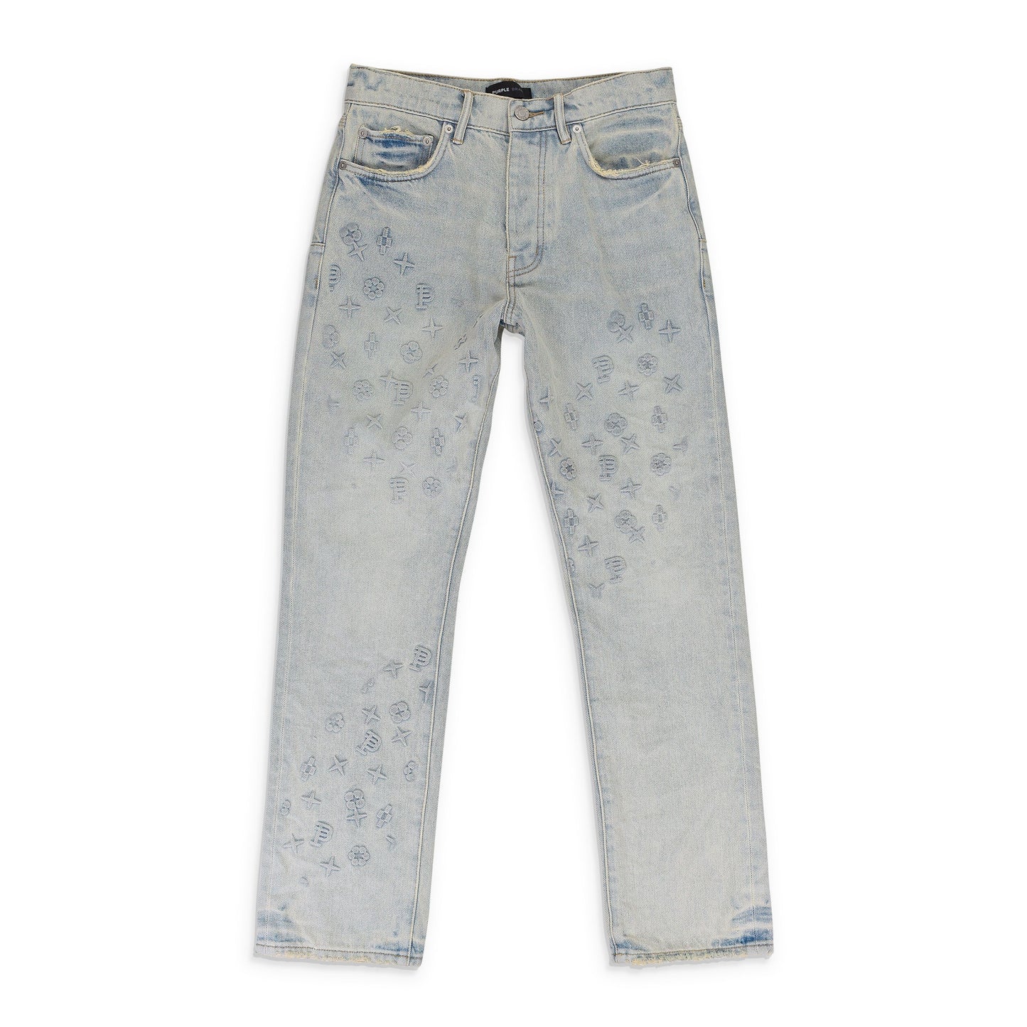Purple Brand Embossed Denim