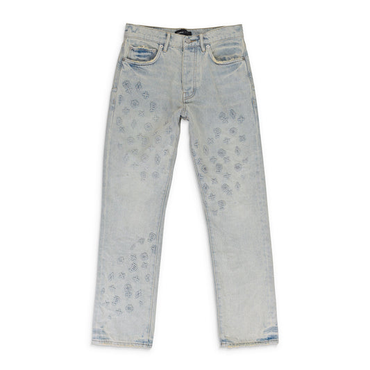 Purple Brand Embossed Denim