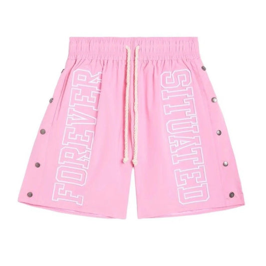 Forever Situated Nylon Shorts (Pink)