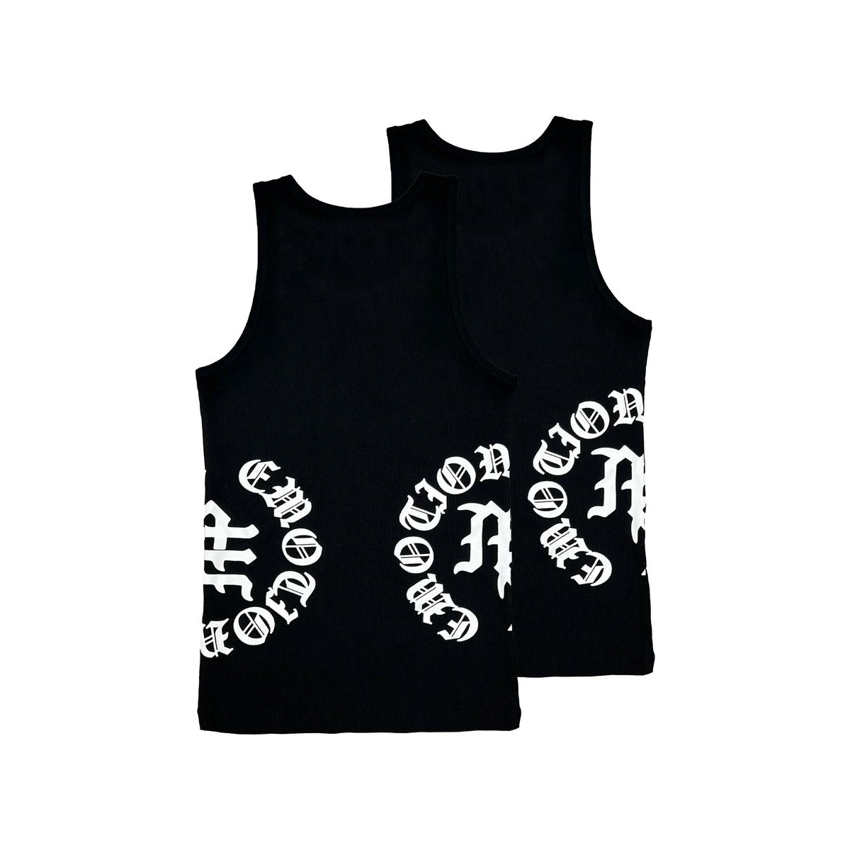 Mixed Emotion 2 Pack "Script" Tank Top (Black)