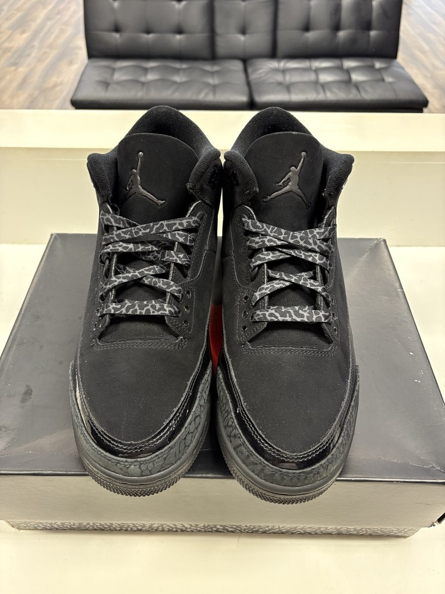 Jordan 3 Black Cat Pre-owned Size 11.5