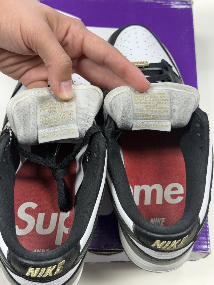 Nike Dunk Low Supreme Stars Black - Pre-owned