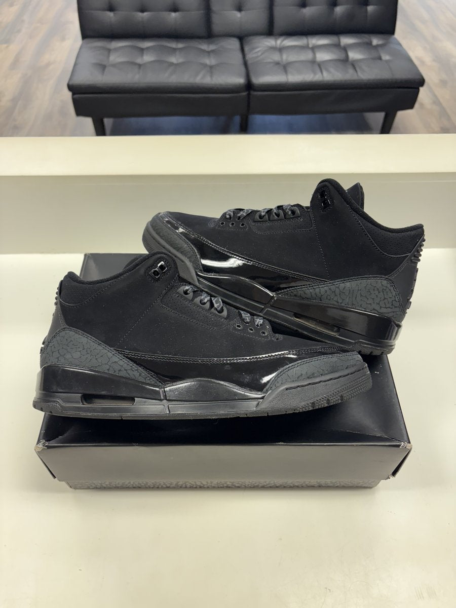 Jordan 3 Black Cat Pre-owned Size 11.5