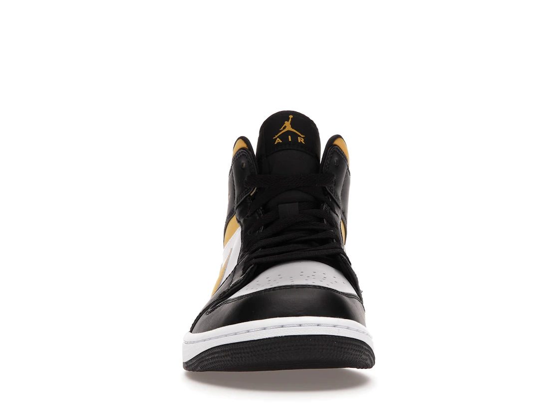 Jordan 1 Mid White Pollen Black
