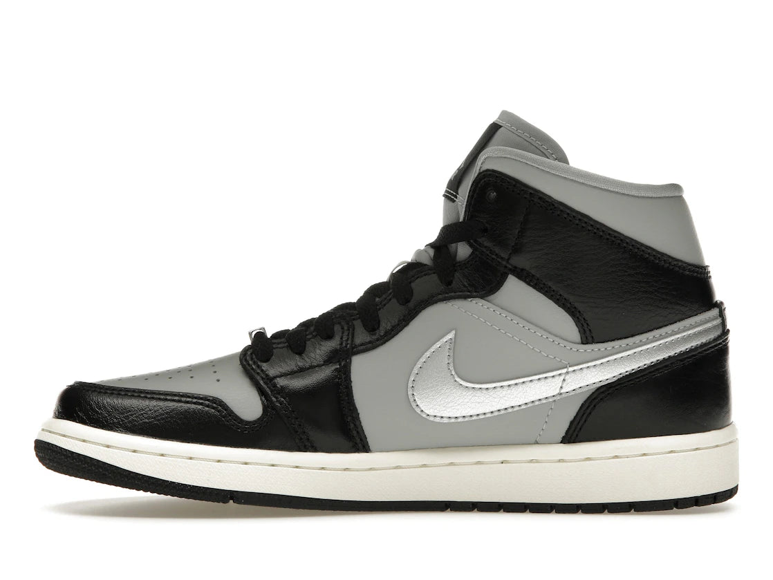 Jordan 1 Mid SE Black Metallic Silver (Women's)