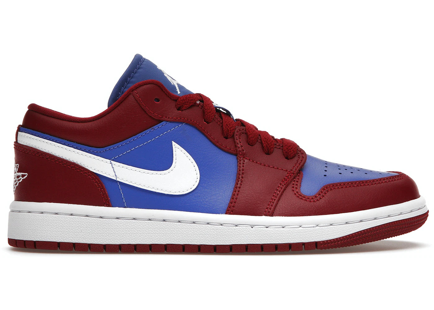 Jordan 1 Low Pomegranate Medium Blue (Women's)