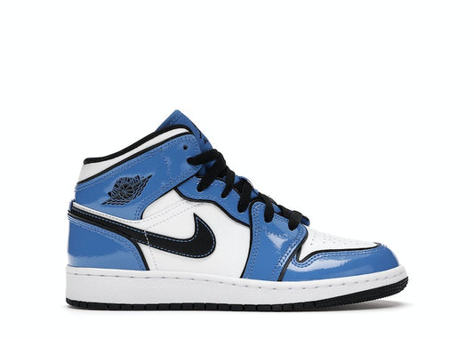 Jordan 1 Mid Signal Blue (GS)