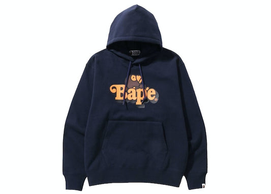 BAPE Milo on Bape Relaxed Fit Pullover Hoodie Navy