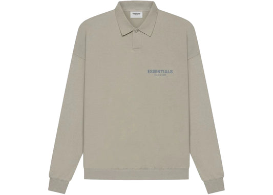 Fear of God Essentials Long Sleeve French Terry Polo Moss