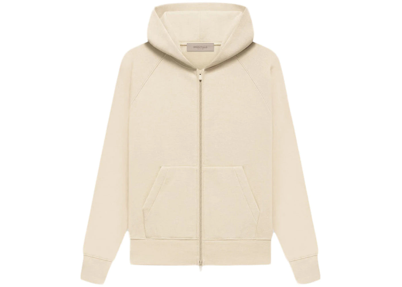 Fear of God Essentials Kids Full-zip Hoodie Egg Shell