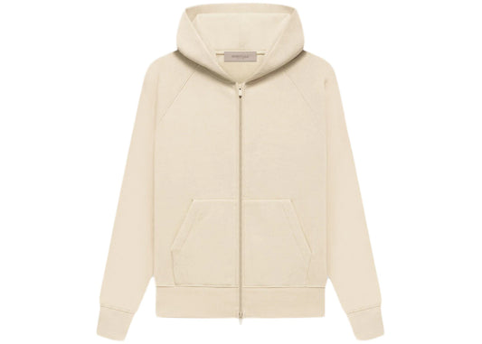 Fear of God Essentials Kids Full-zip Hoodie Egg Shell