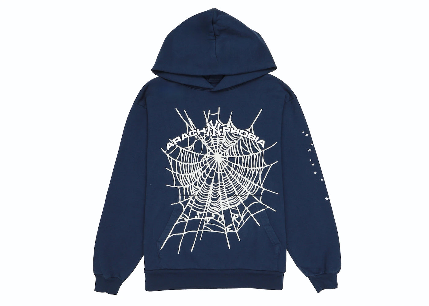 Sp5der Arach NY Phobia Hoodie Navy – Curatedhypenc